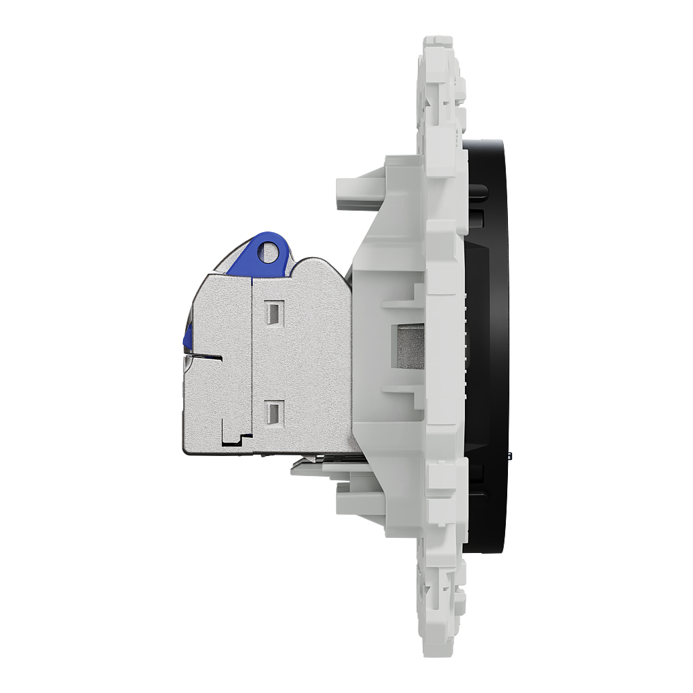 Odace prise double RJ45 cat.6a STP noir